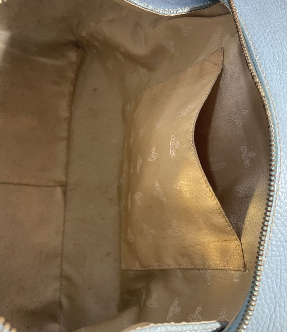Vintage Vintage Perforated Orb Leather Handbag Size ONE SIZE - 6 Thumbnail