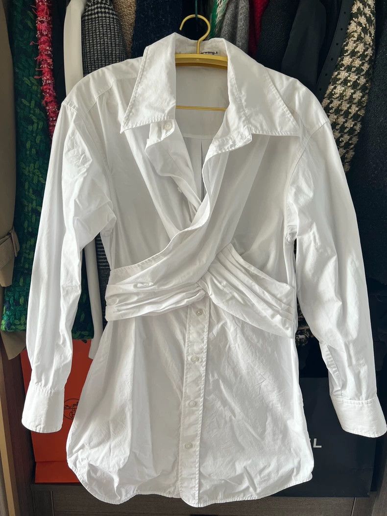 Alexander Wang Alexander Wang White Shirt Dress - dmc Size US XS / EU 42 / 0 - 1 Thumbnail