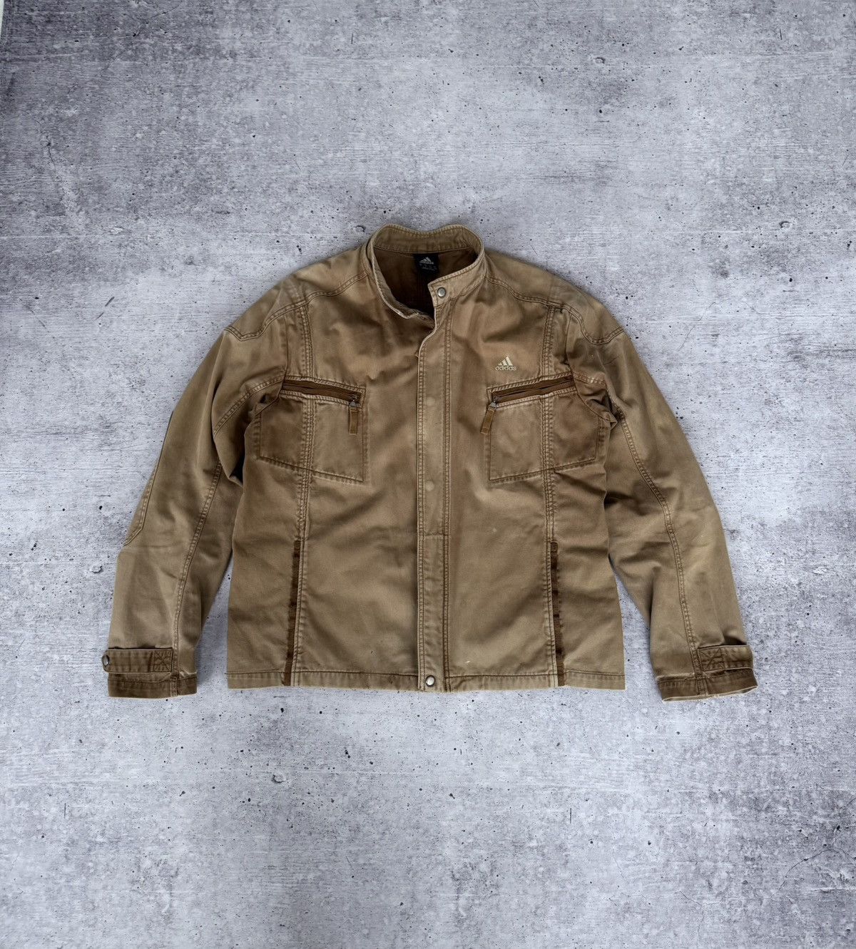 Adidas × Japanese Brand × Vintage Adidas Vintage Y2K Cotton Jacket Size US XL / EU 56 / 4 - 1 Thumbnail