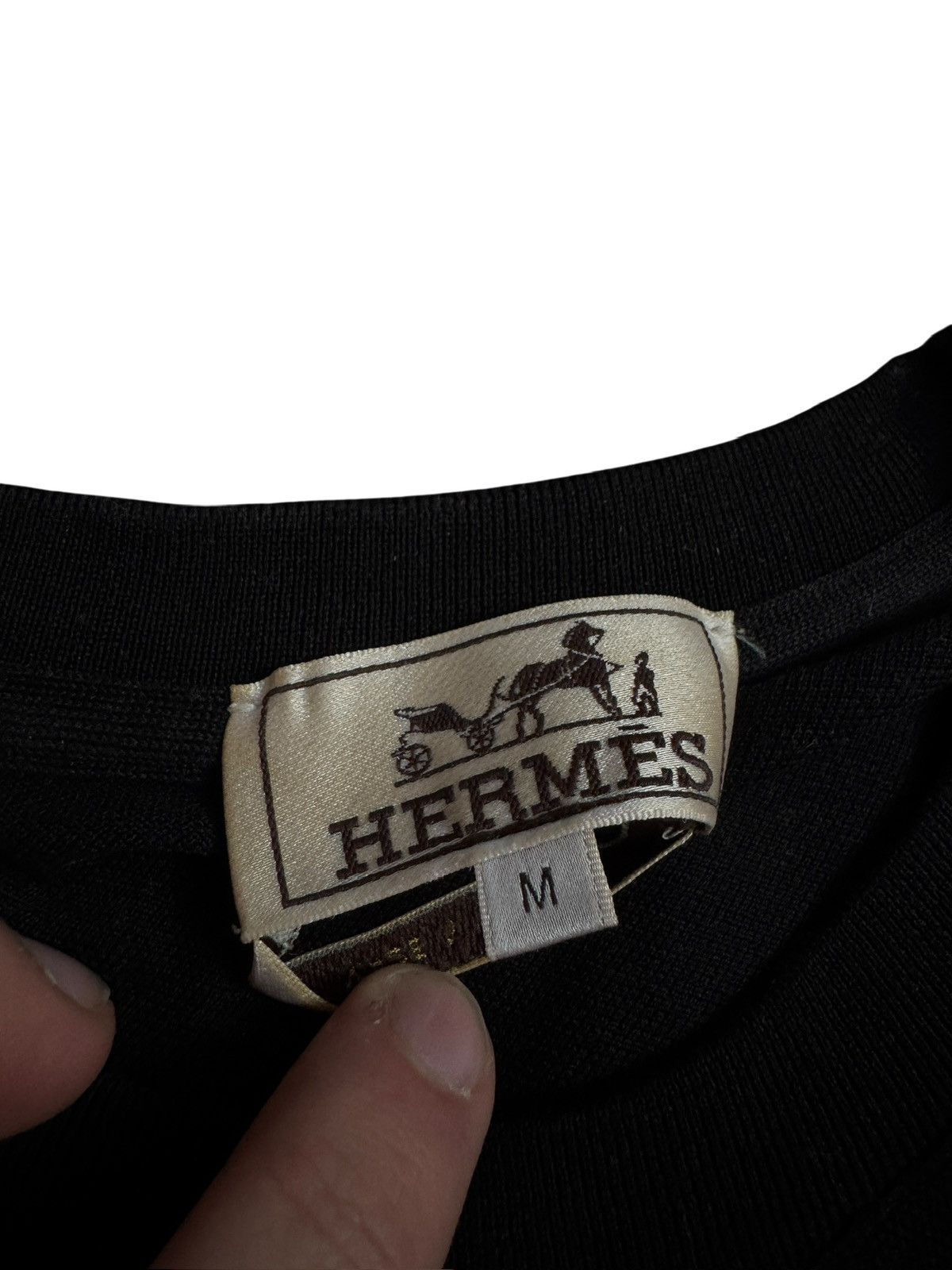 Hermes Hermes Black T-Shirt - Size M Size US M / EU 48-50 / 2 - 3 Thumbnail