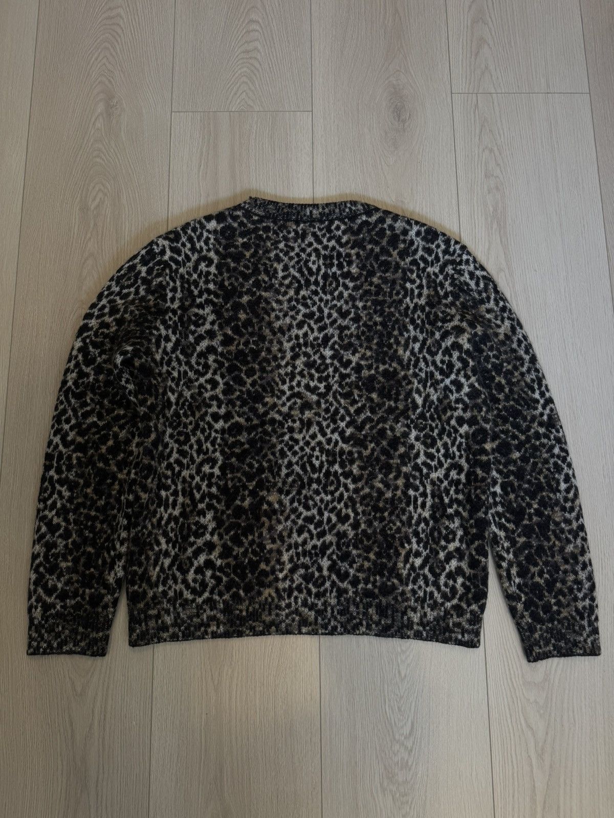 Saint Laurent Paris Saint Laurent Paris Leopard Mohair Knit Sweater Size US L / EU 52-54 / 3 - 9 Thumbnail