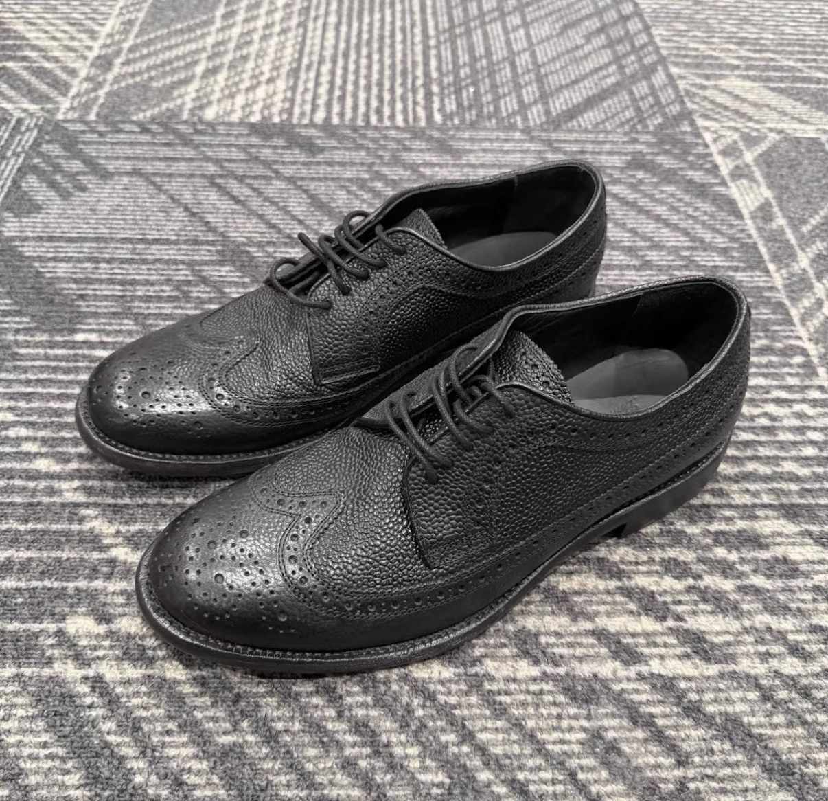 Burberry Burberry Brogue Oxford Casual Leather Shoes J42 Size US 8 / EU 41 - 1 Thumbnail