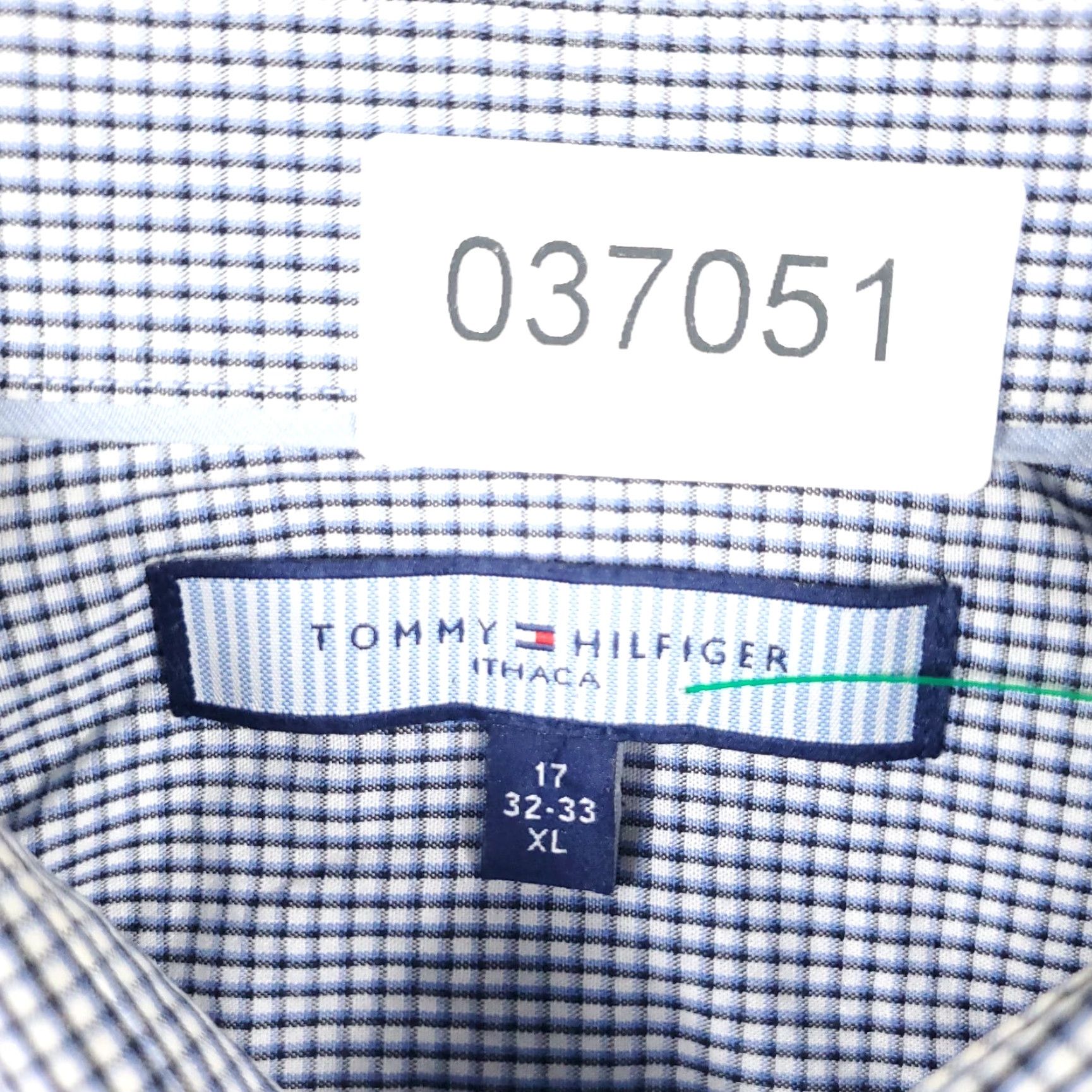 Tommy Hilfiger Tommy Hilfiger Blue Check Long Sleeve Button-Up Shirt Mens XL Casual Preppy Size US XL / EU 56 / 4 - 8 Thumbnail