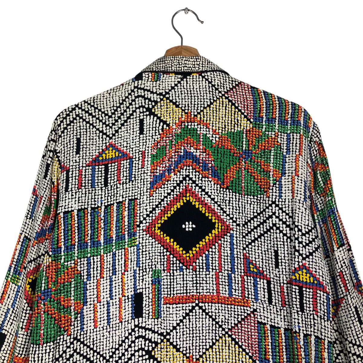 Japanese Brand 🔥Vintage Pleated Design Jacket Platinum Usa Mix Colour Size US M / EU 48-50 / 2 - 9 Thumbnail