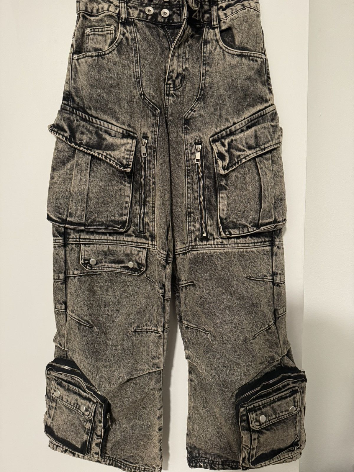 Designer × Diesel × Japanese Brand Work Style Multi-Pocket Jeans Size 28" / US 6 / IT 42 - 3 Thumbnail