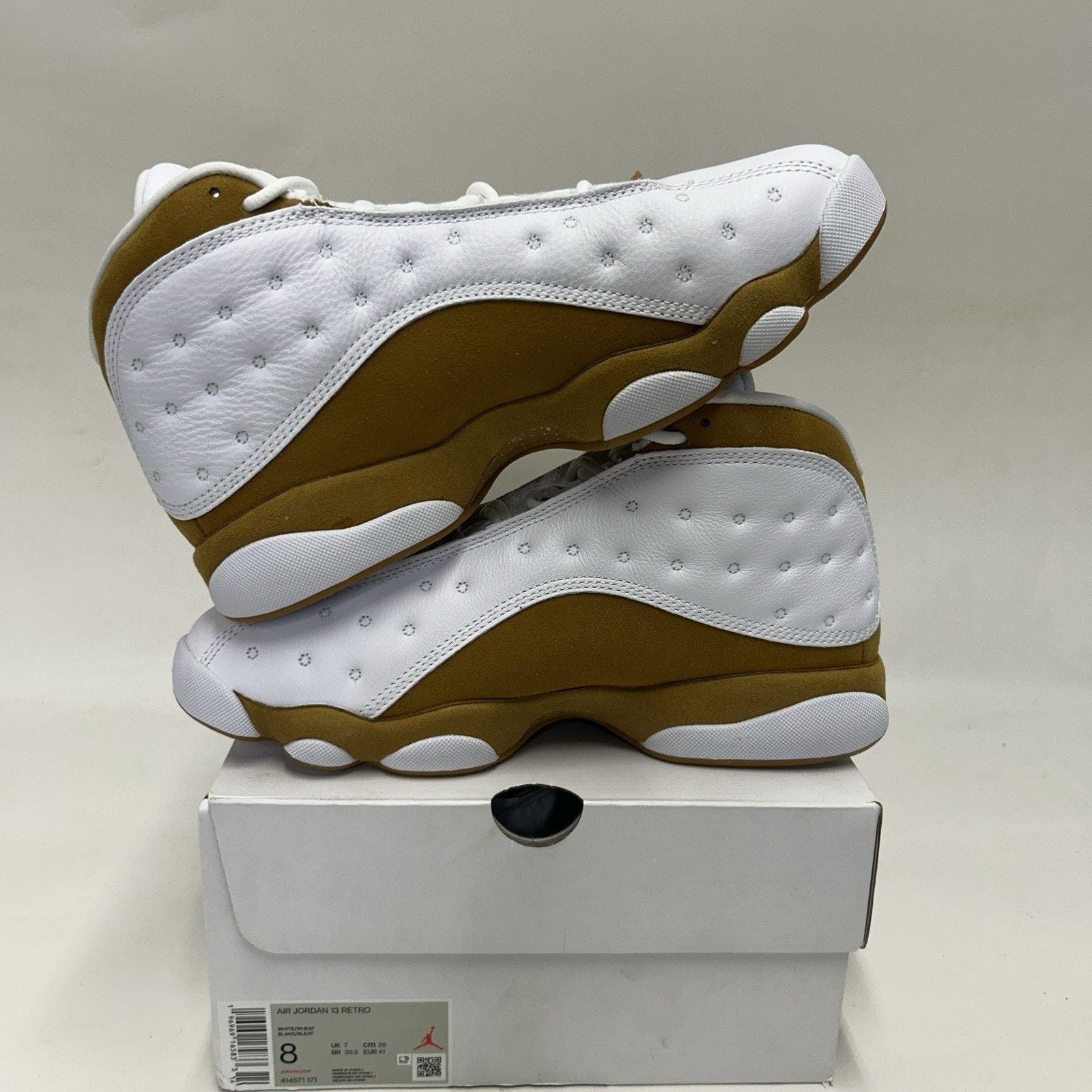 Jordan Brand Nike Air Jordan 13 Retro “Wheat White” 414571-171 Size US 8 / EU 41 - 3 Thumbnail