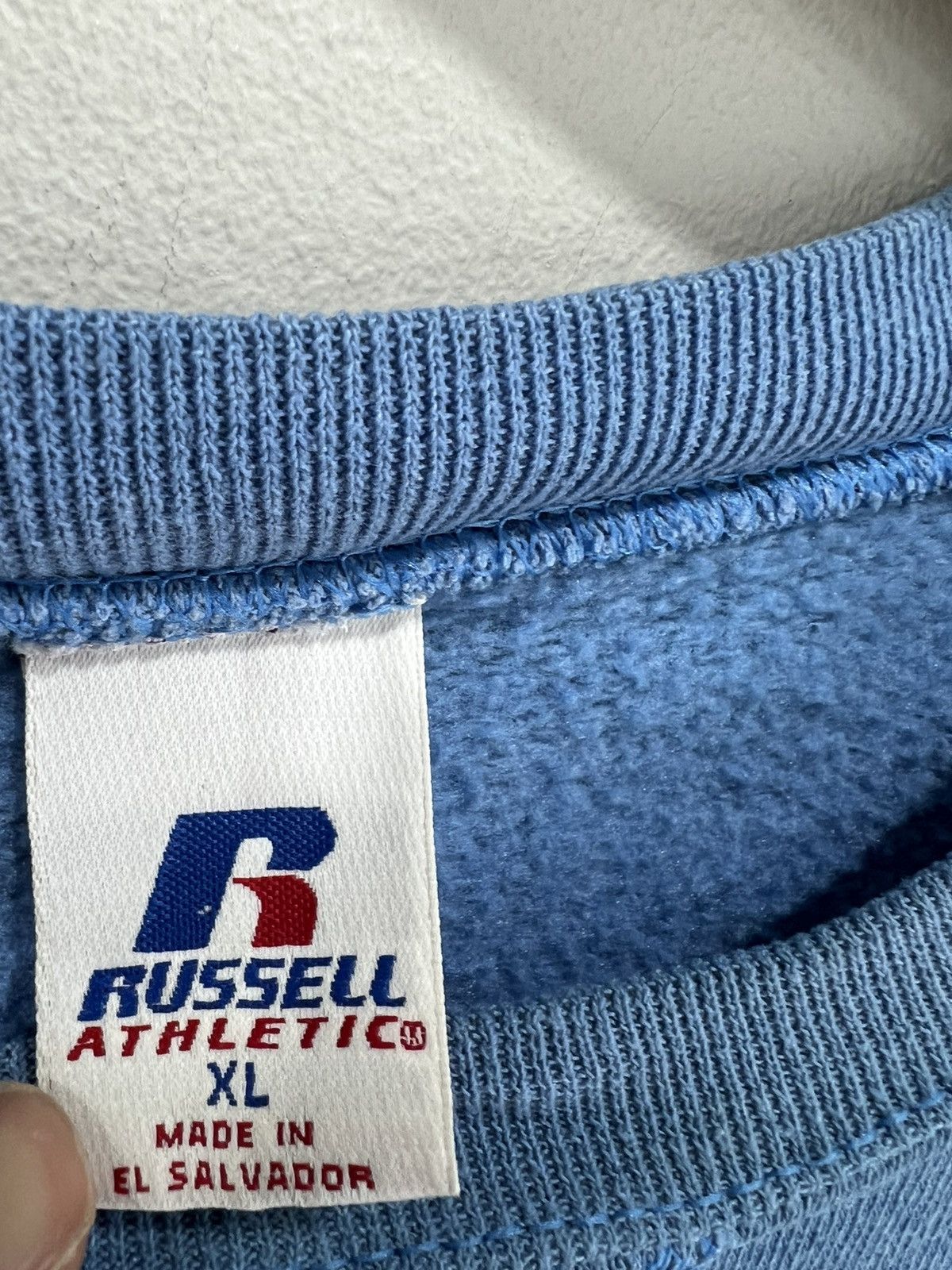 Russell Athletic × Vintage Vintage Russell Athletic Blank Sweater Sweatshirt Size US XL / EU 56 / 4 - 4 Thumbnail