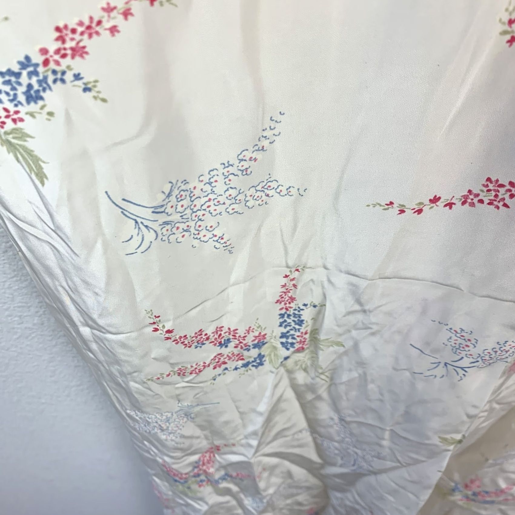 Vintage VINTAGE Corticelli Maxi Dress Women's 34 Cream Floral Rayon 1930s Art Deco 56in Sleeves 7.5in Day/Cocktail Size XXS / US 00 / IT 34 - 3 Thumbnail