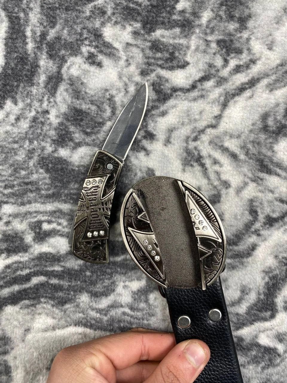 West Coast Chopper Leather Belt Knife
