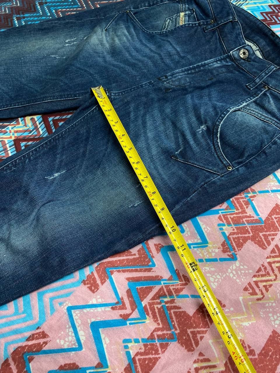 Diesel Vintage Diesel Button Jean Baggy Distressed Faded Denim Size US 27 - 10 Thumbnail
