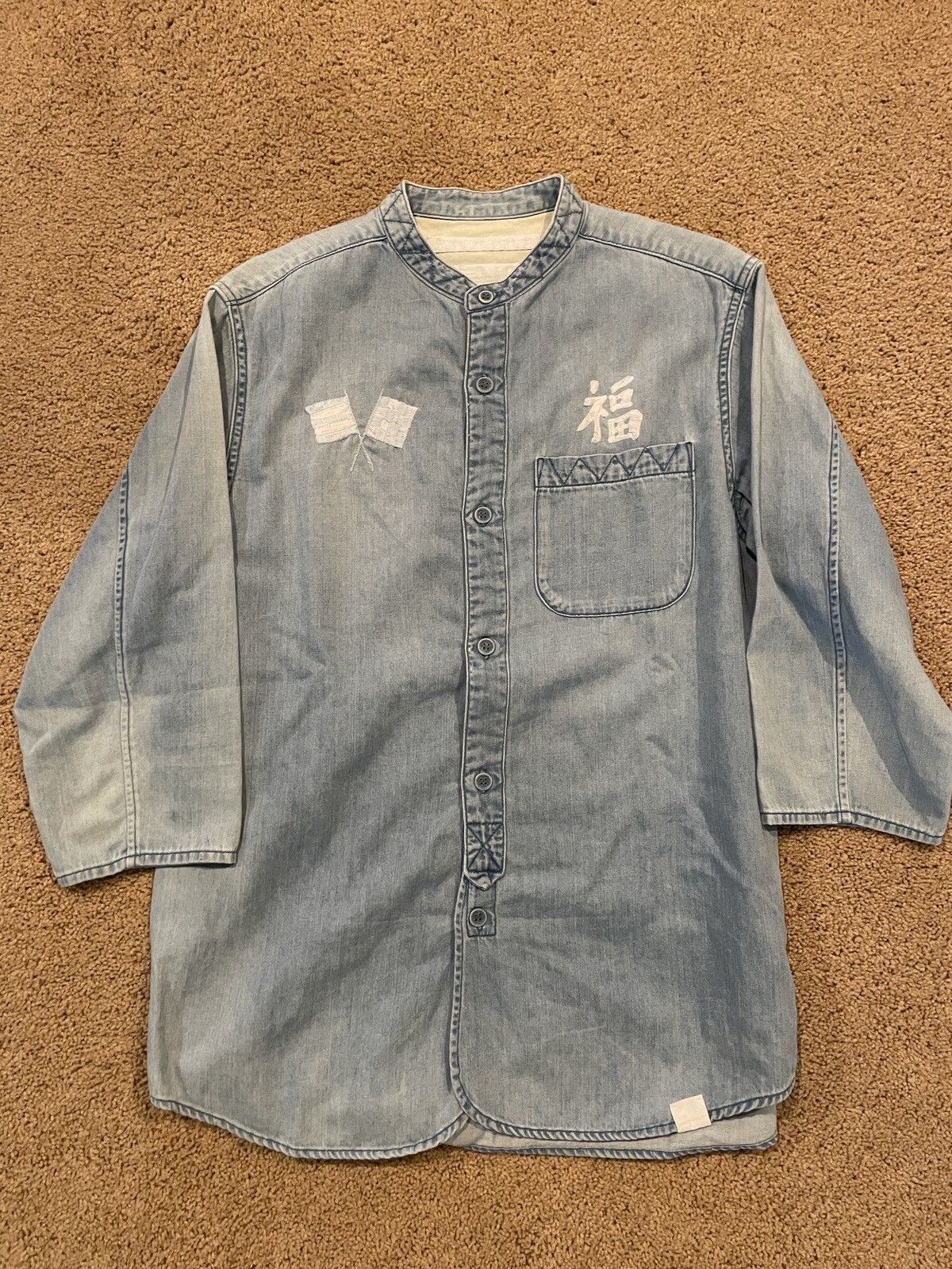 White Mountaineering White Mountaineering Blue Denim Shirt Size US M / EU 48-50 / 2 - 1 Thumbnail
