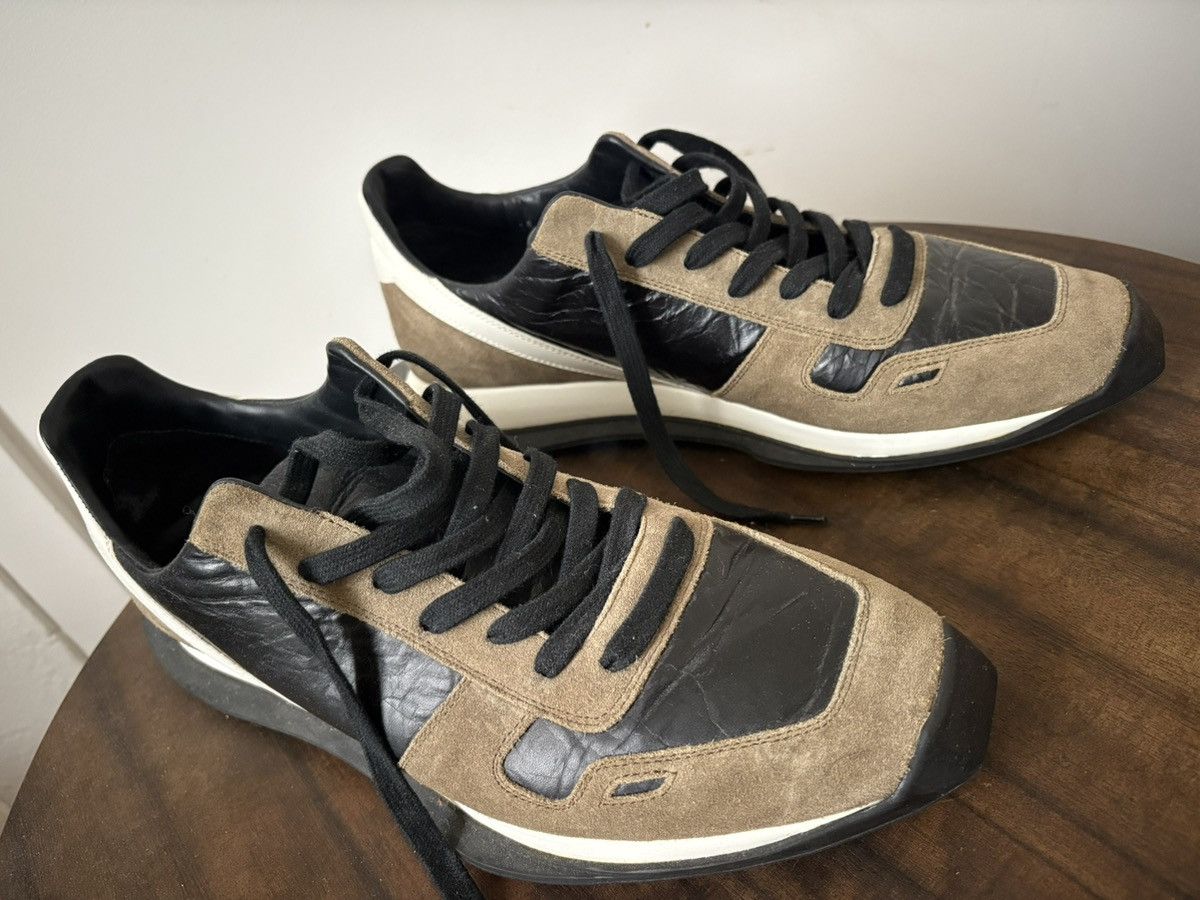 Rick Owens Rick Owens Leather and Suede Runners Size US 11 / EU 44 - 2 Thumbnail