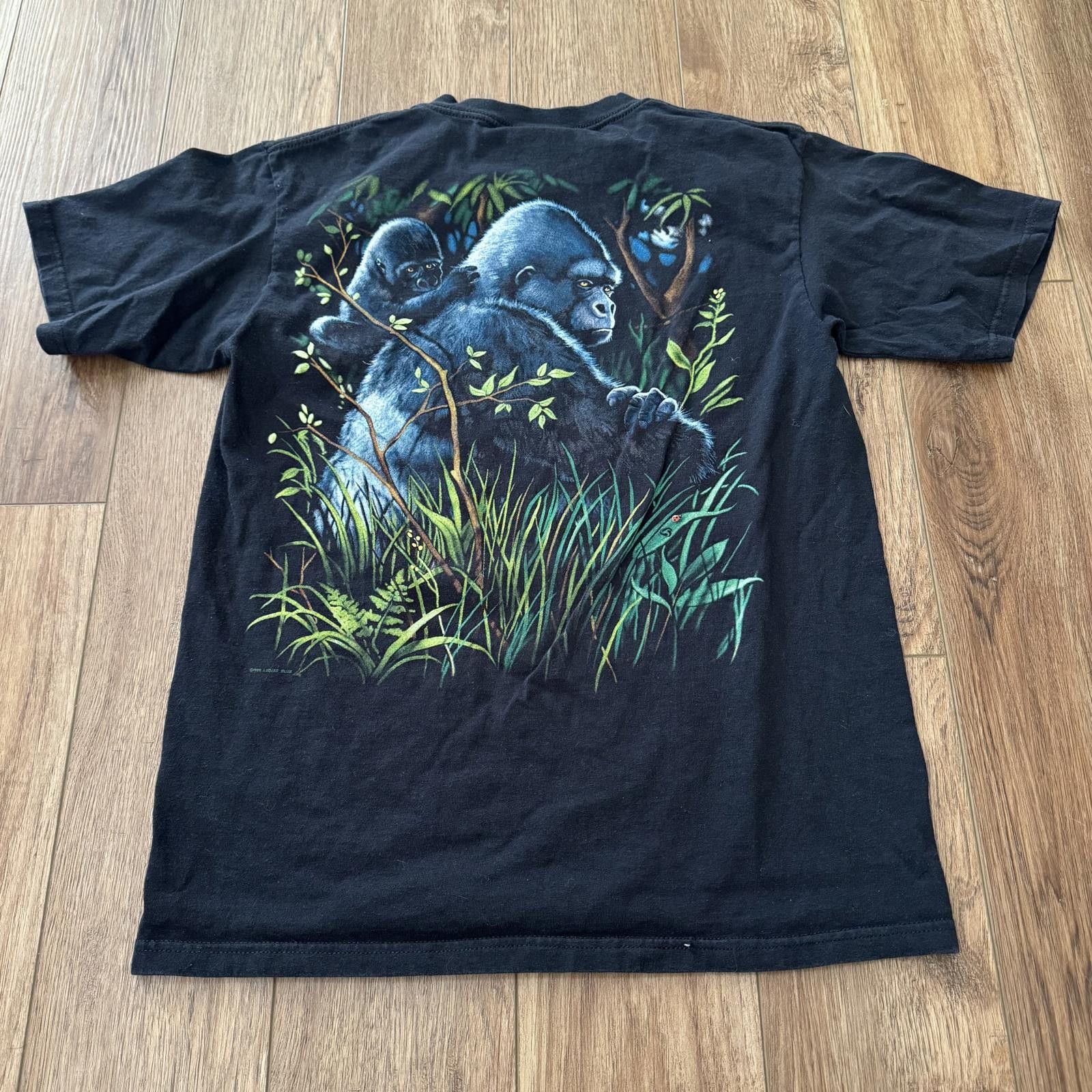 Other Vintage 90s Liquid Blue Rainforest Cafe Gorilla Nature Shirt Size US M / EU 48-50 / 2 - 5 Thumbnail