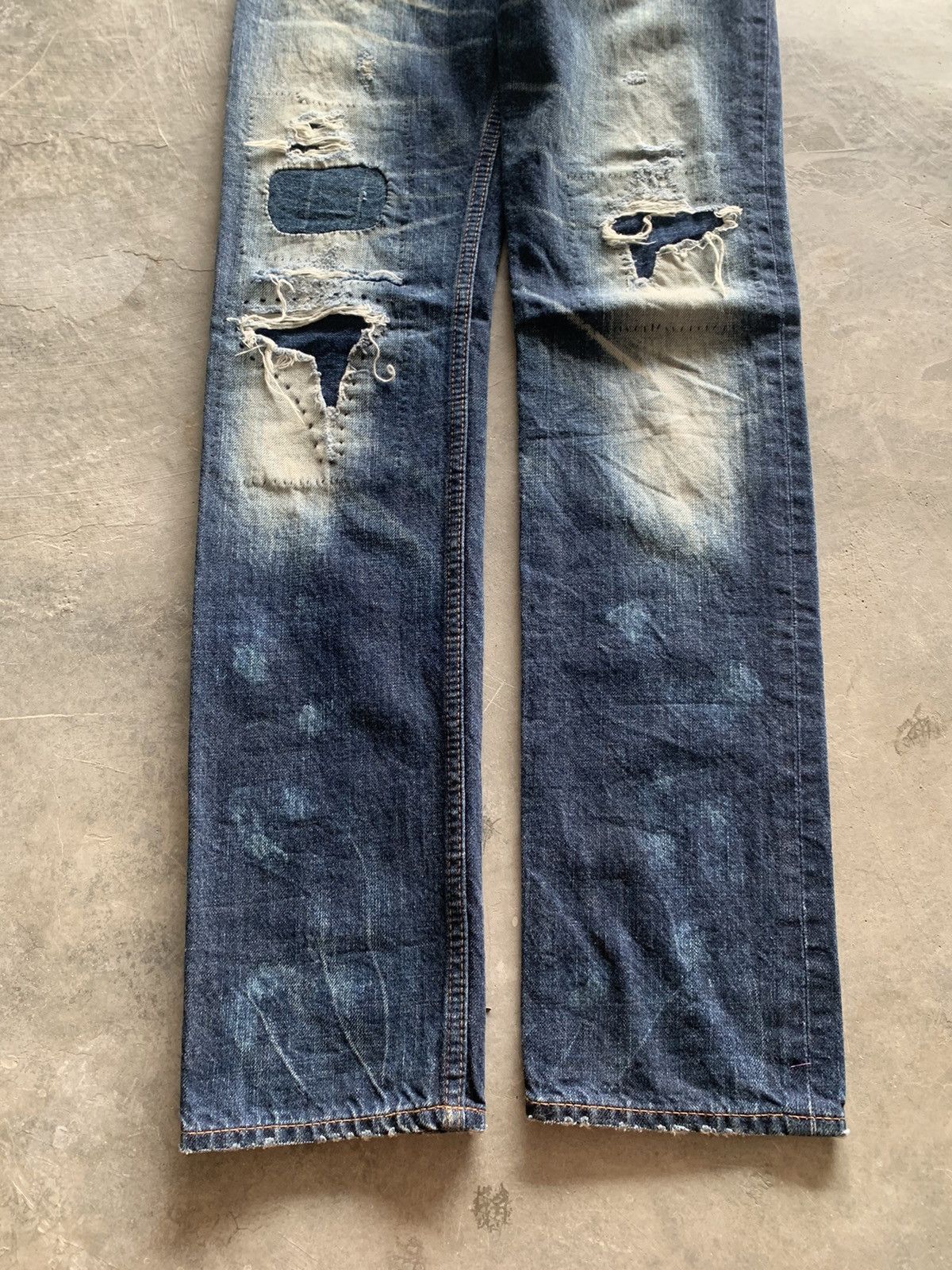 Hysteric Glamour RNA distressed sashiko japanese patchwork slim hedi style Size US 28 / EU 44 - 5 Thumbnail