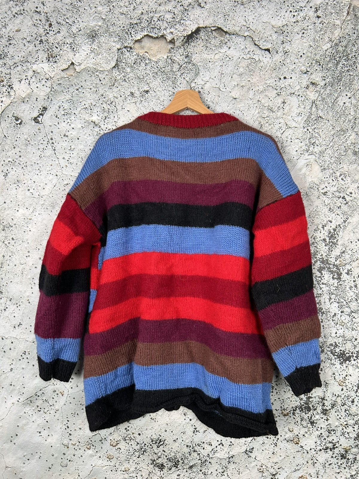 Vintage Vintage Wool Avantgarde Cardigan Handmade Japanese Grunge Size US M / EU 48-50 / 2 - 3 Thumbnail