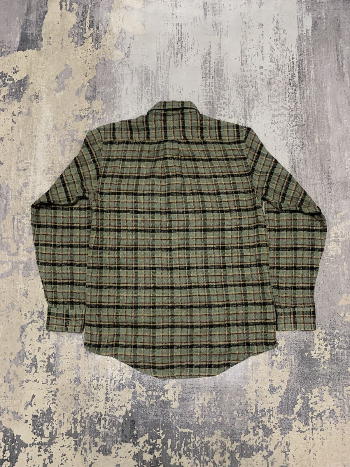 Flannel Vtg Woodland Village Wool Button Up Green Flannel Size US L / EU 52-54 / 3 - 7 Thumbnail