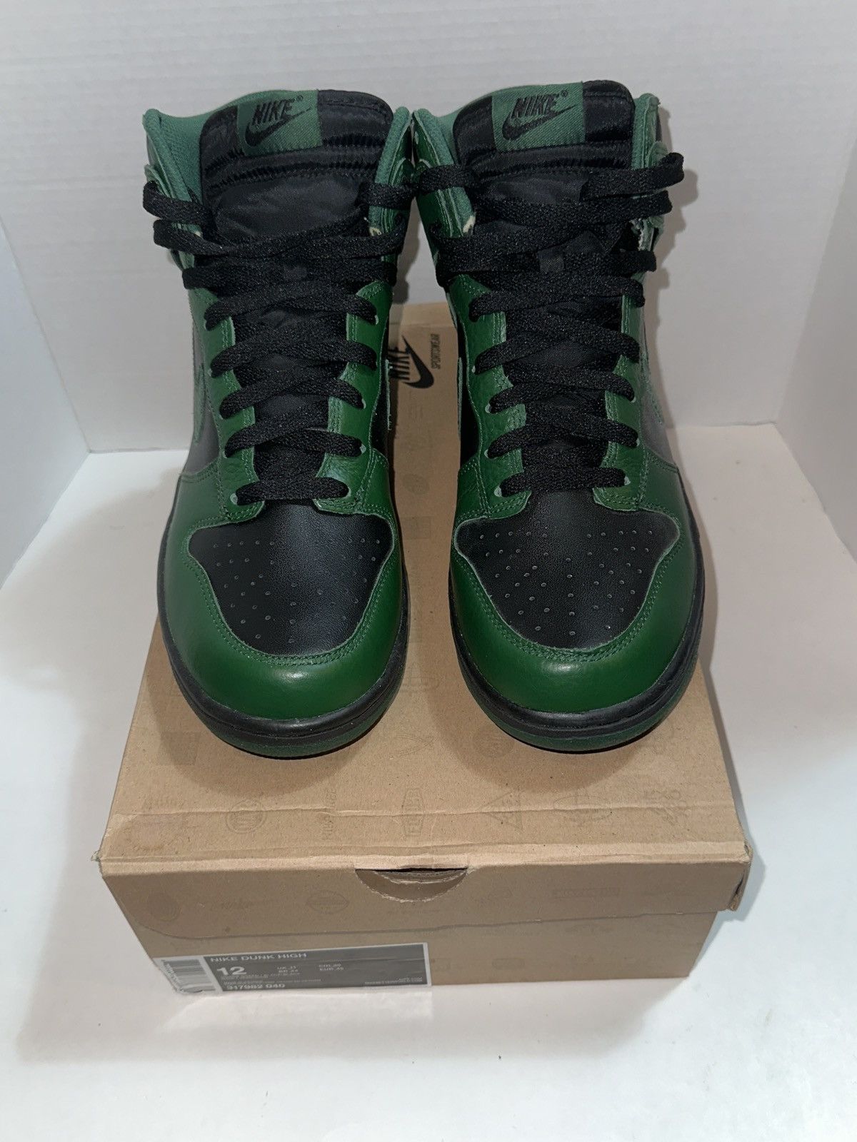 Nike RARE! Nike Dunk High Gorge Green Black DS US12 Size US 12 / EU 45 - 3 Thumbnail