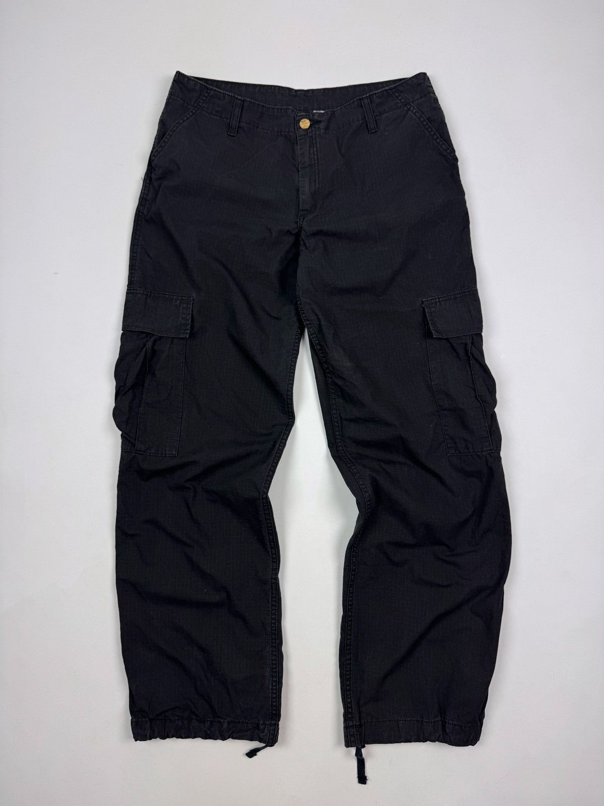 Carhartt Faded Carhartt W’ Unisex Cargo Black Pants Size 34" / US 12 / IT 48 - 1 Thumbnail