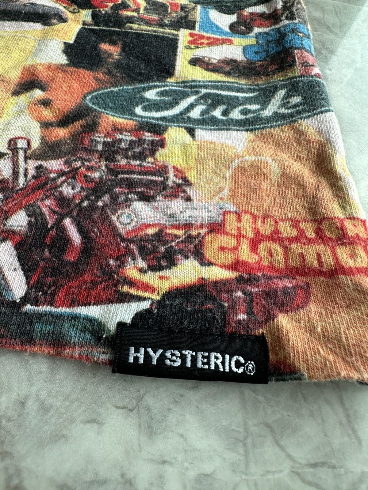Hysteric Glamour Rare 90s Hysteric Glamour AOP Cars & Woman Single Stitch Tee Size ONE SIZE - 11 Thumbnail