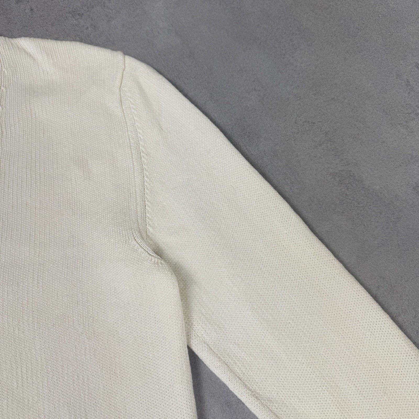 Zanone Zanone Men Linen/Cotton Cardigan Size 50 White Made In Italy Size US M / EU 48-50 / 2 - 11 Thumbnail