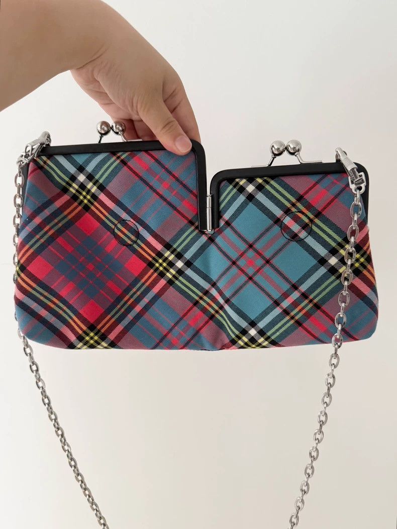 Vivienne Westwood Vivienne Westwood Classic pink and blue checkered, Saturn Size ONE SIZE - 6 Thumbnail