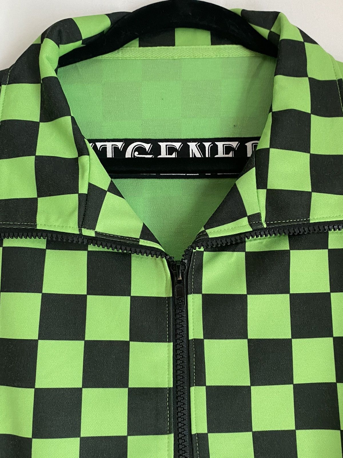 Designer Lost General Green Black Checked 1/4 Zip Top L Size US L / EU 52-54 / 3 - 3 Thumbnail