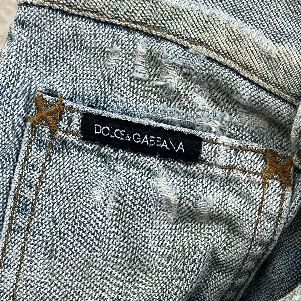Dolce & Gabbana Distressed Runway Dolce & Gabbana Denim Classic 14 Size US 34 / EU 50 - 9 Thumbnail