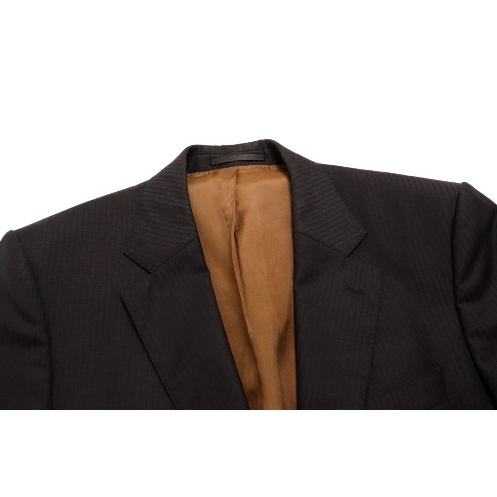 Hugo Boss HUGO BOSS Gable / Vegas Blazer Mens LARGE Pure Wool Formal Striped Blazer Size 42R - 5 Thumbnail
