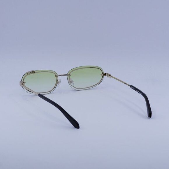 Off-White Off-White OERI13M MIAMI 7652 Sunglasses Gold Oval Frame Size ONE SIZE - 8 Thumbnail