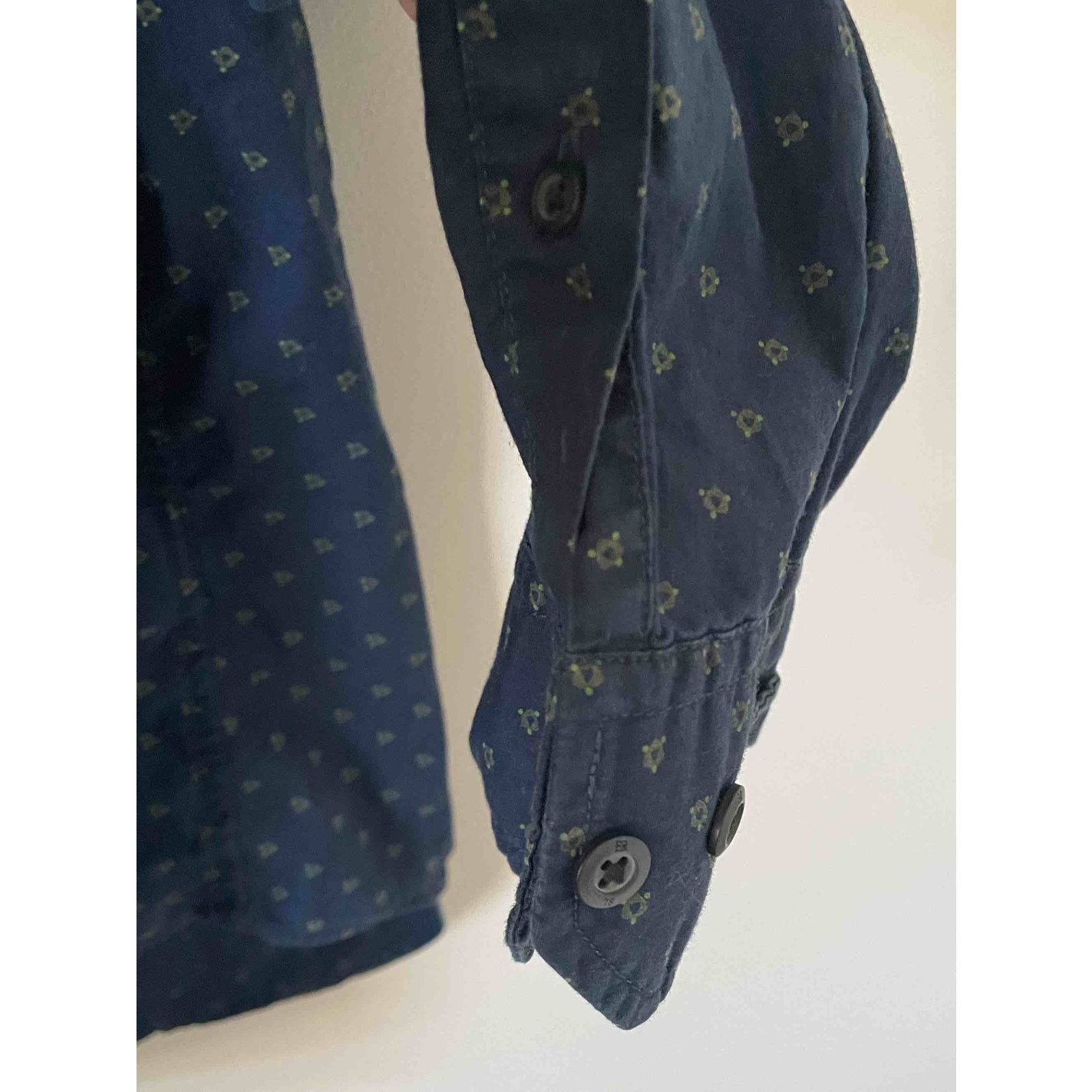 Banana Republic Banana Republic Camden Dots Button Down Long Shirt Blue XL Size US XL / EU 56 / 4 - 7 Thumbnail
