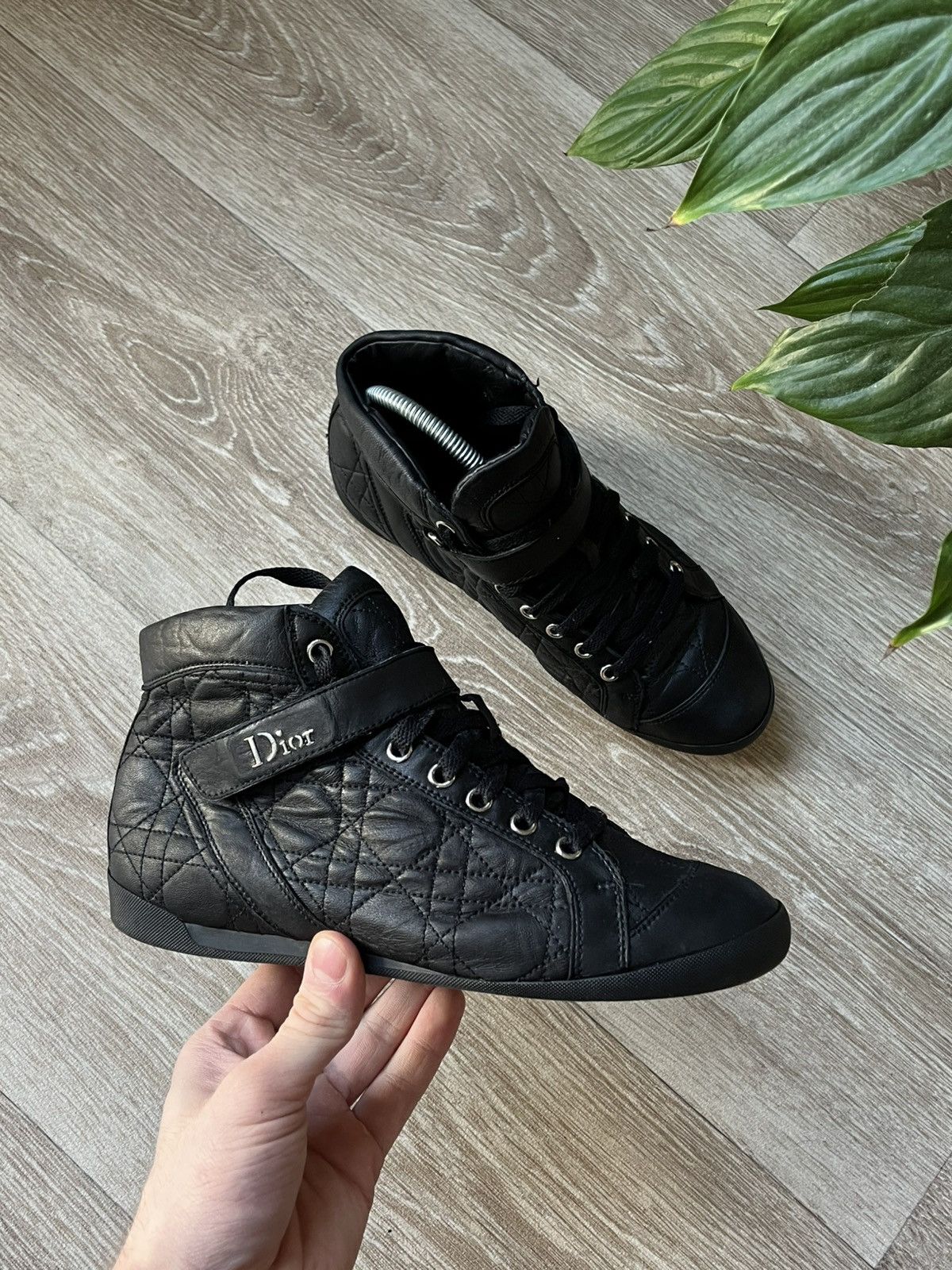Dior Dior Quilted Leather Sneakers – Authentic Size US 7.5 / IT 37.5 - 2 Thumbnail
