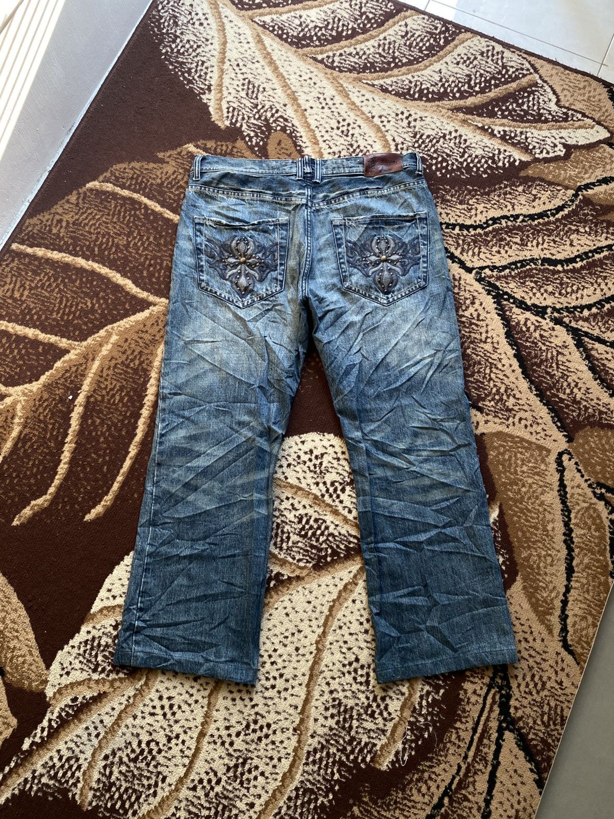 If Six Was Nine Osaka Big Train Ripped Jeans Size US 34 / EU 50 - 2 Thumbnail