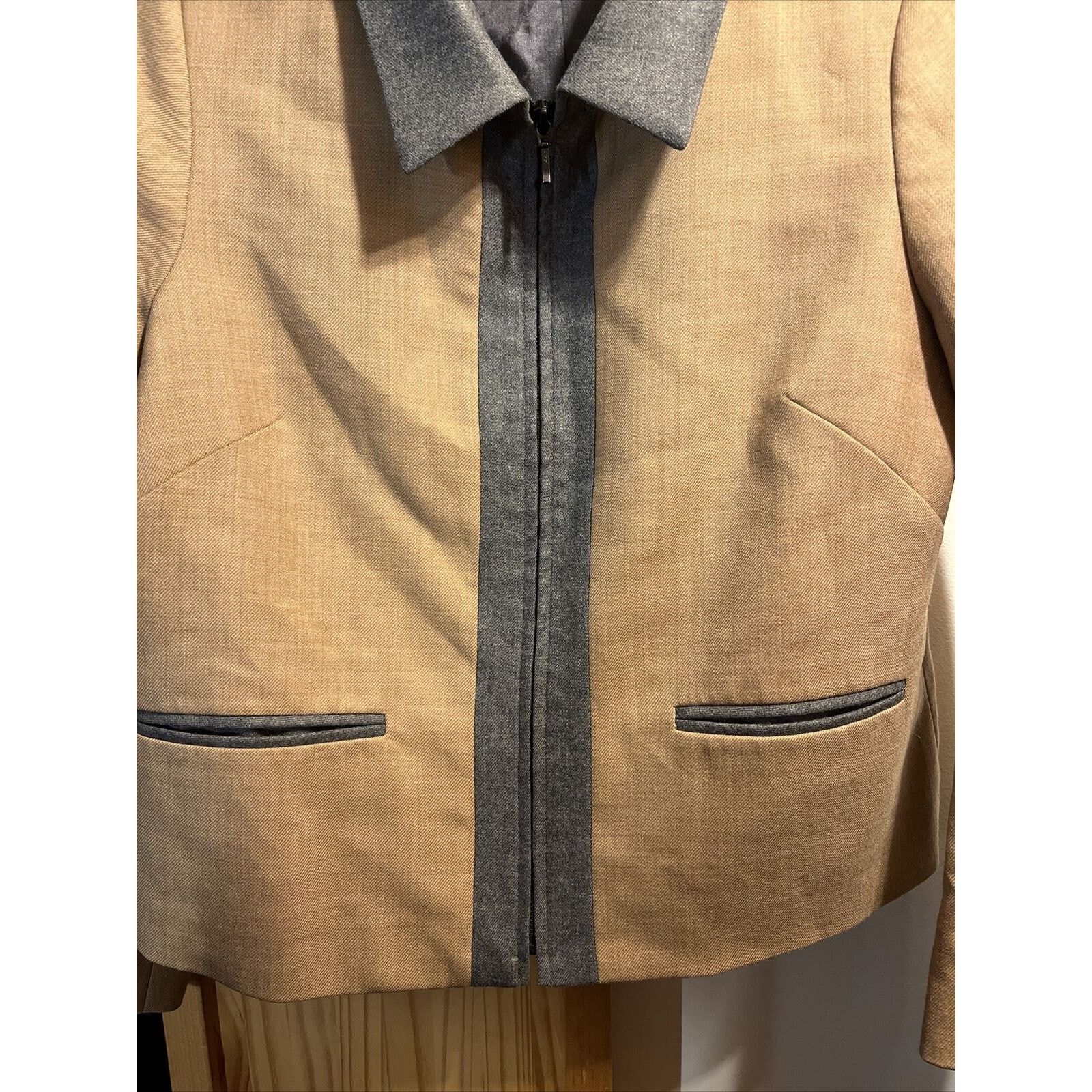Pendleton Pendleton Women’s 12 Petite Brown Virgin Wool Blazer Jacket Size XL / US 12-14 / IT 48-50 - 7 Thumbnail