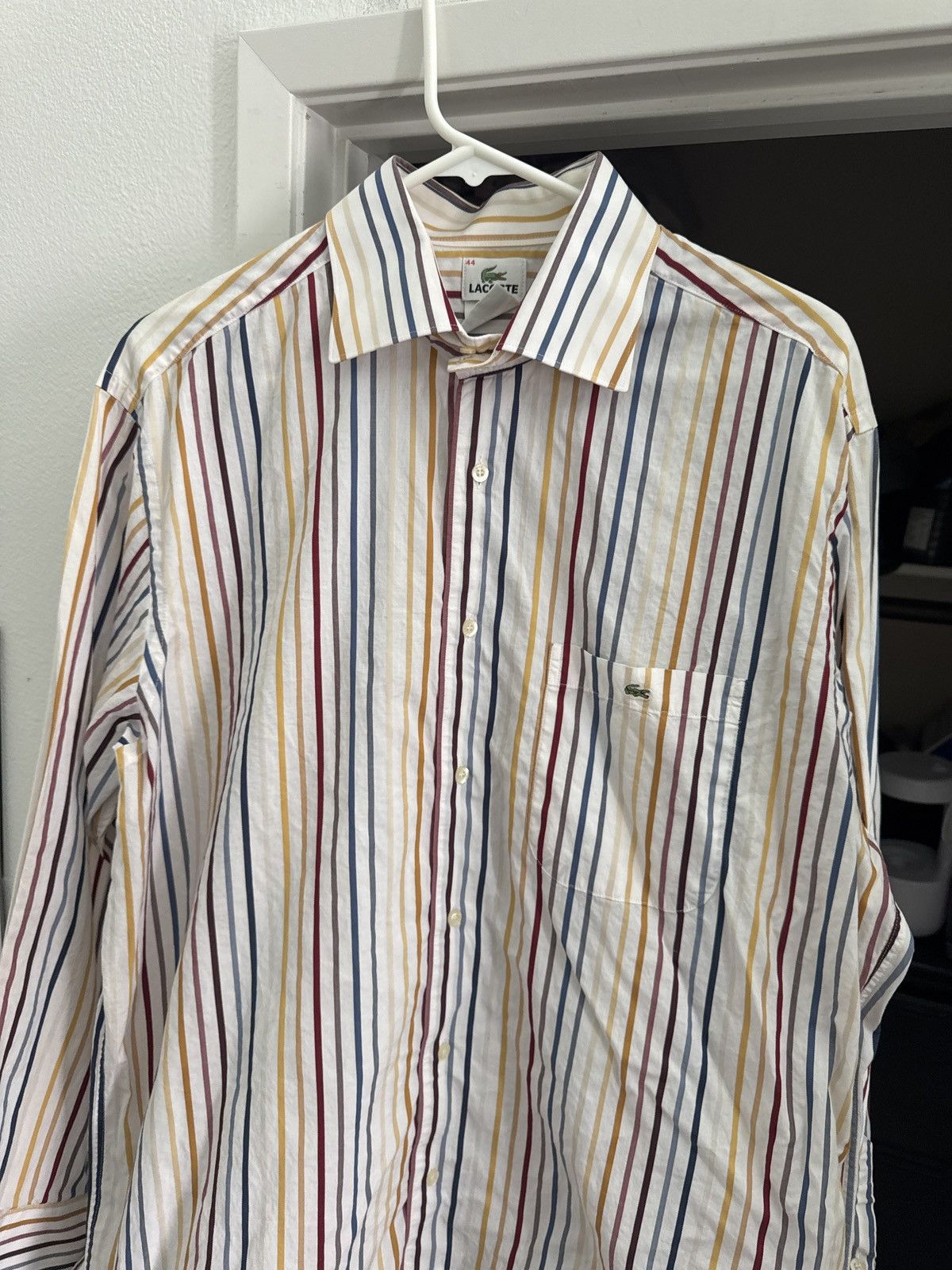 Lacoste Lacoste vintage striped button up Size US L / EU 52-54 / 3 - 2 Thumbnail