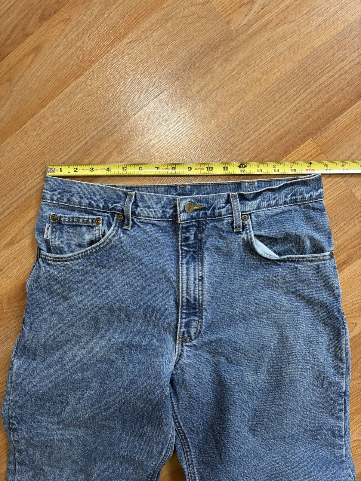 Carhartt 34x30 - Vintage Carhartt Flannel Lined Denim Jeans B21-DST Size US 34 / EU 50 - 6 Thumbnail