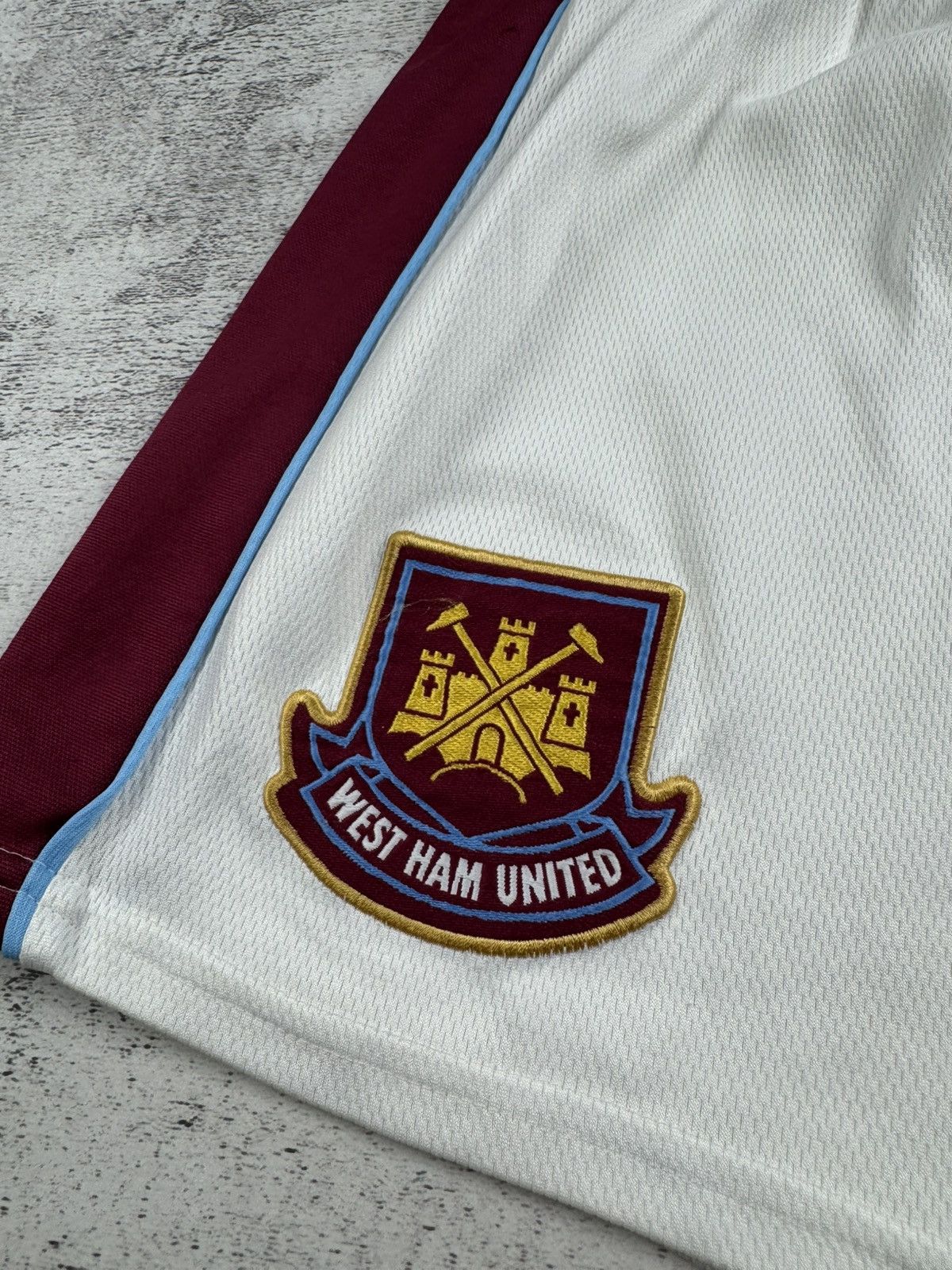 Fila Fila West Ham Match Worn Player Issued 1999/2001 #26 Football Soccer Shorts Size US 30 / EU 46 - 6 Thumbnail