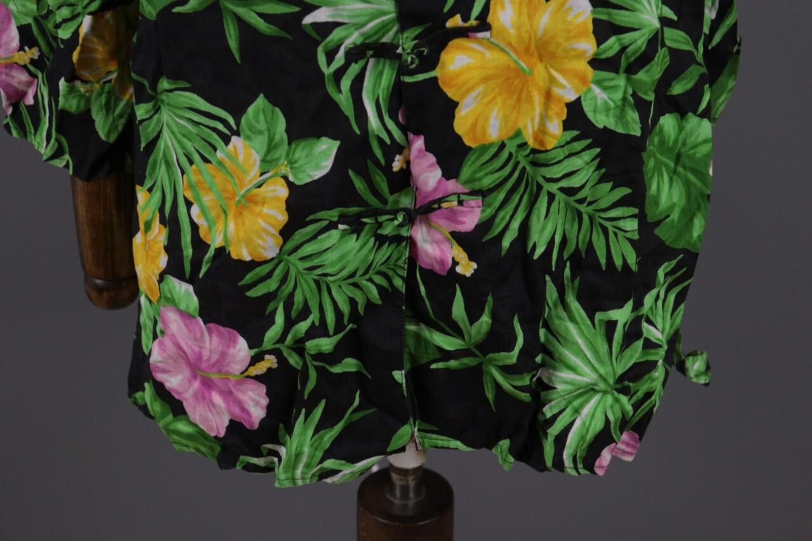 Lauren Ralph Lauren Lauren Ralph Lauren Black Linen Floral Tunic Shirt Size M Size M / US 6-8 / IT 42-44 - 2 Thumbnail