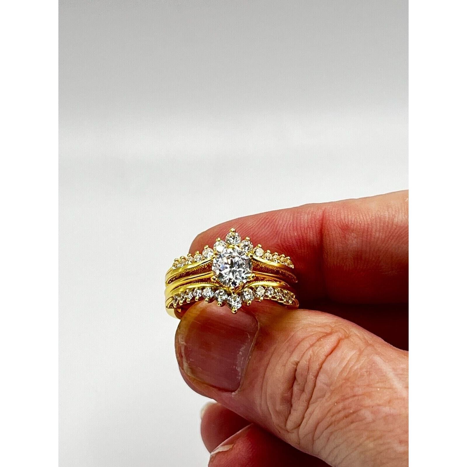 The Unbranded Brand Women Wedding Ring Guard Enhancers Rings 925 Sterling Silver Size ONE SIZE - 2 Thumbnail
