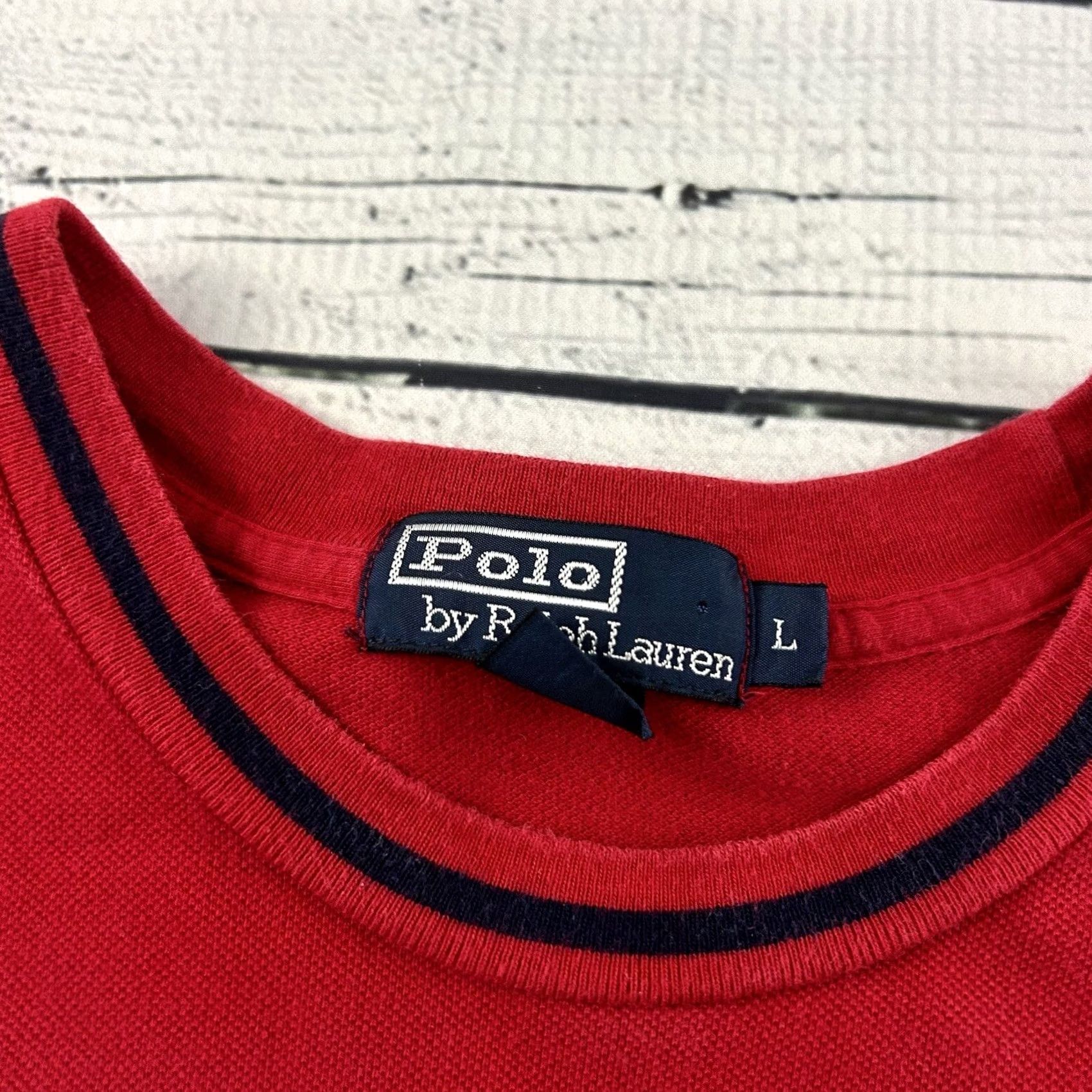 Polo Ralph Lauren Vintage Polo Ralph Lauren Short Sleeve Polo Shirt Men's L Red Size US L / EU 52-54 / 3 - 2 Thumbnail