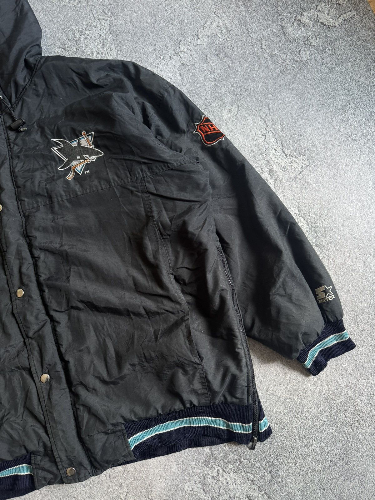 Starter Starter XL San Jose Sharks 🦈 NHL vintage bomber jacket zip Size US XL / EU 56 / 4 - 10 Thumbnail