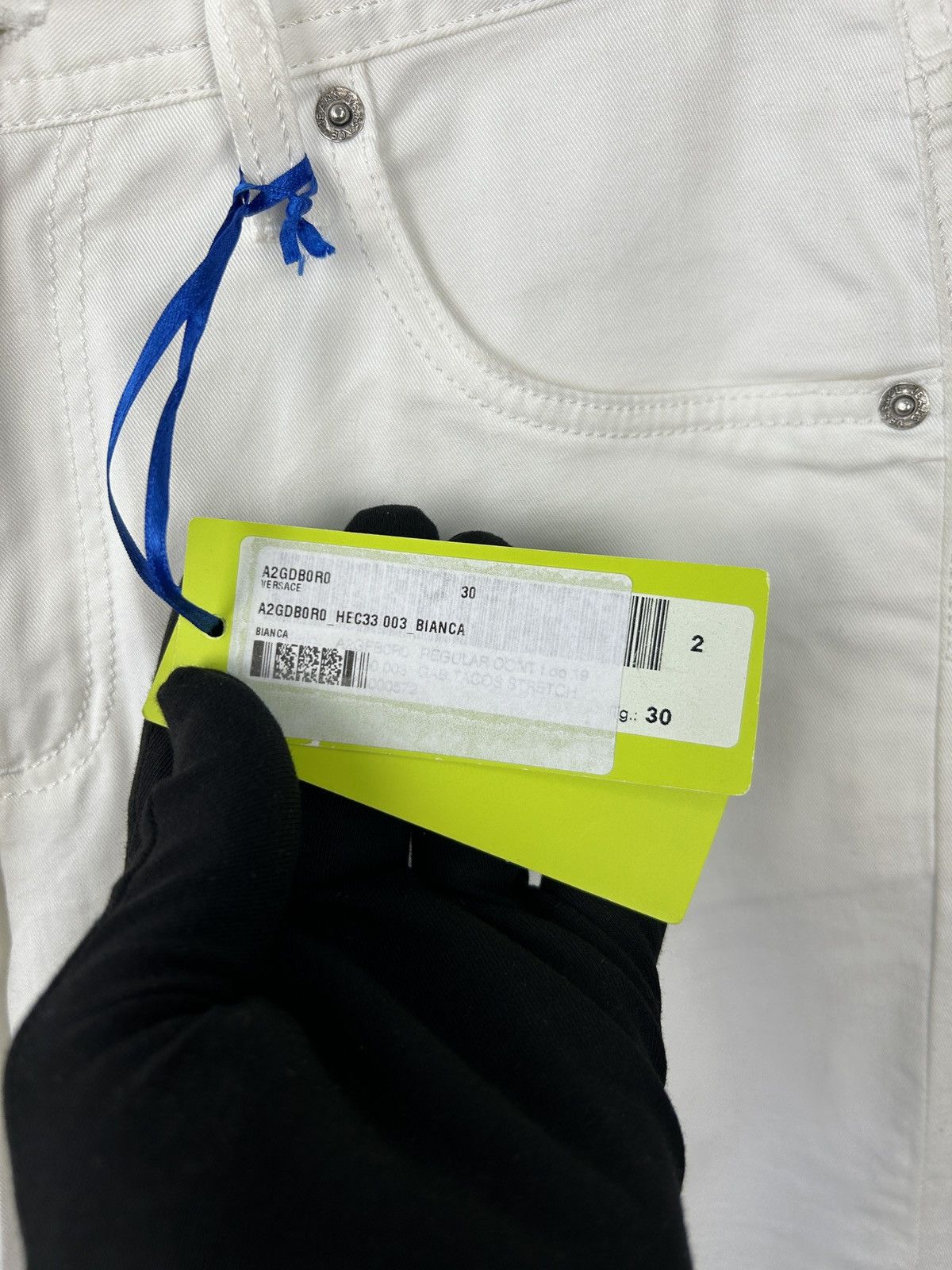 Versace × Versace Jeans Couture Versace Jeans White Jeans Pants Sz W30 L34 NWT Luxury Size US 30 / EU 46 - 3 Thumbnail