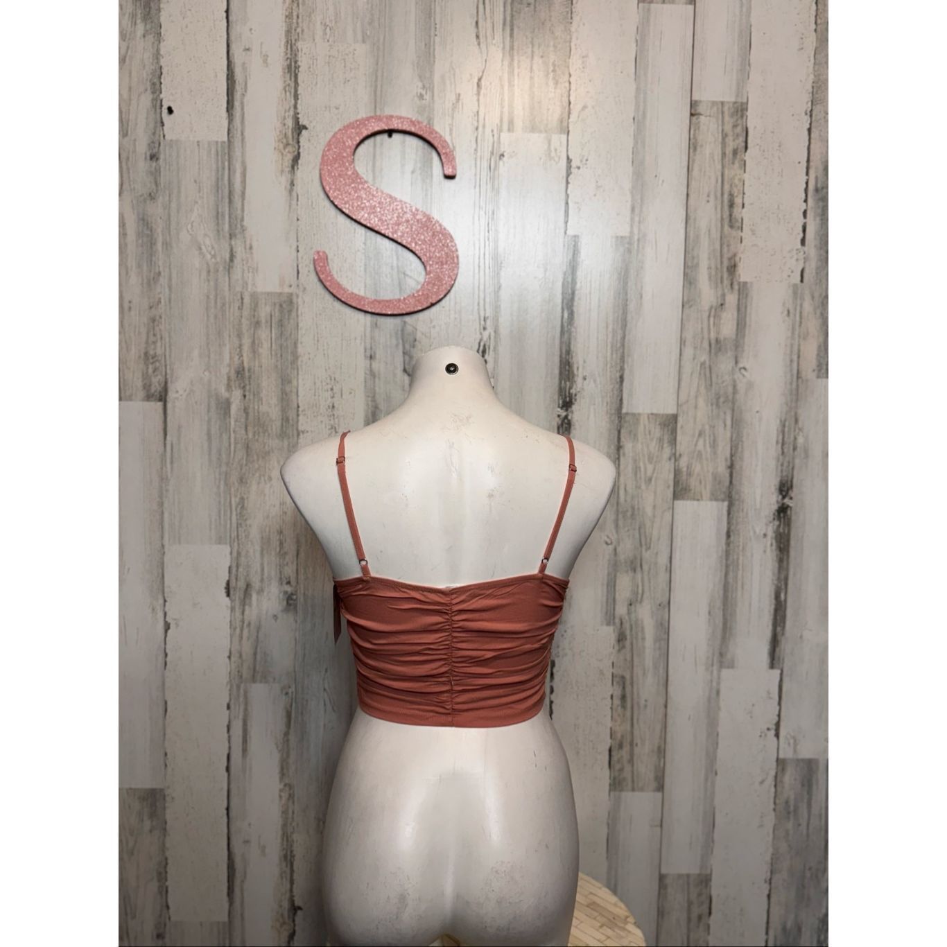 Blush Blue Blush Lace-Up Ruched Crop Top Blush Pink Size Small Size S / US 4 / IT 40 - 2 Thumbnail