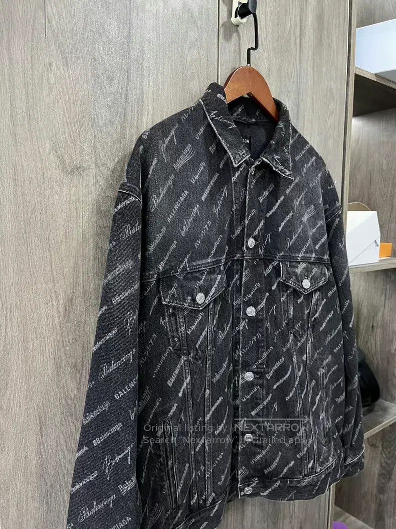 Other Balenciaga Denim Jacket with Full Logo on Bilibili Danmaku Size US S / EU 44-46 / 1 - 2 Thumbnail