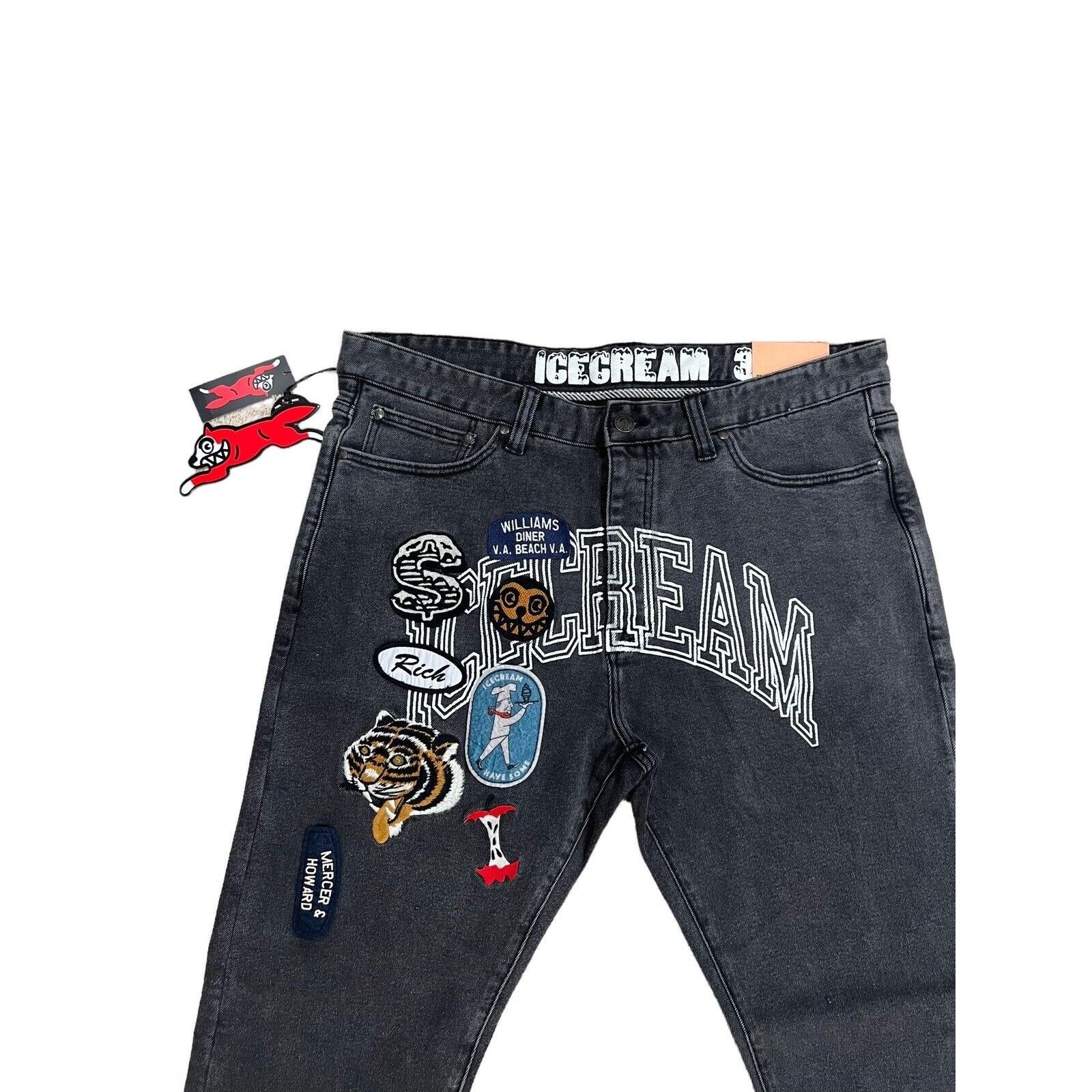 Icecream Icecream x Billionaire Boys Club Jeans Black Size 38/32 Size US 38 / EU 54 - 2 Thumbnail