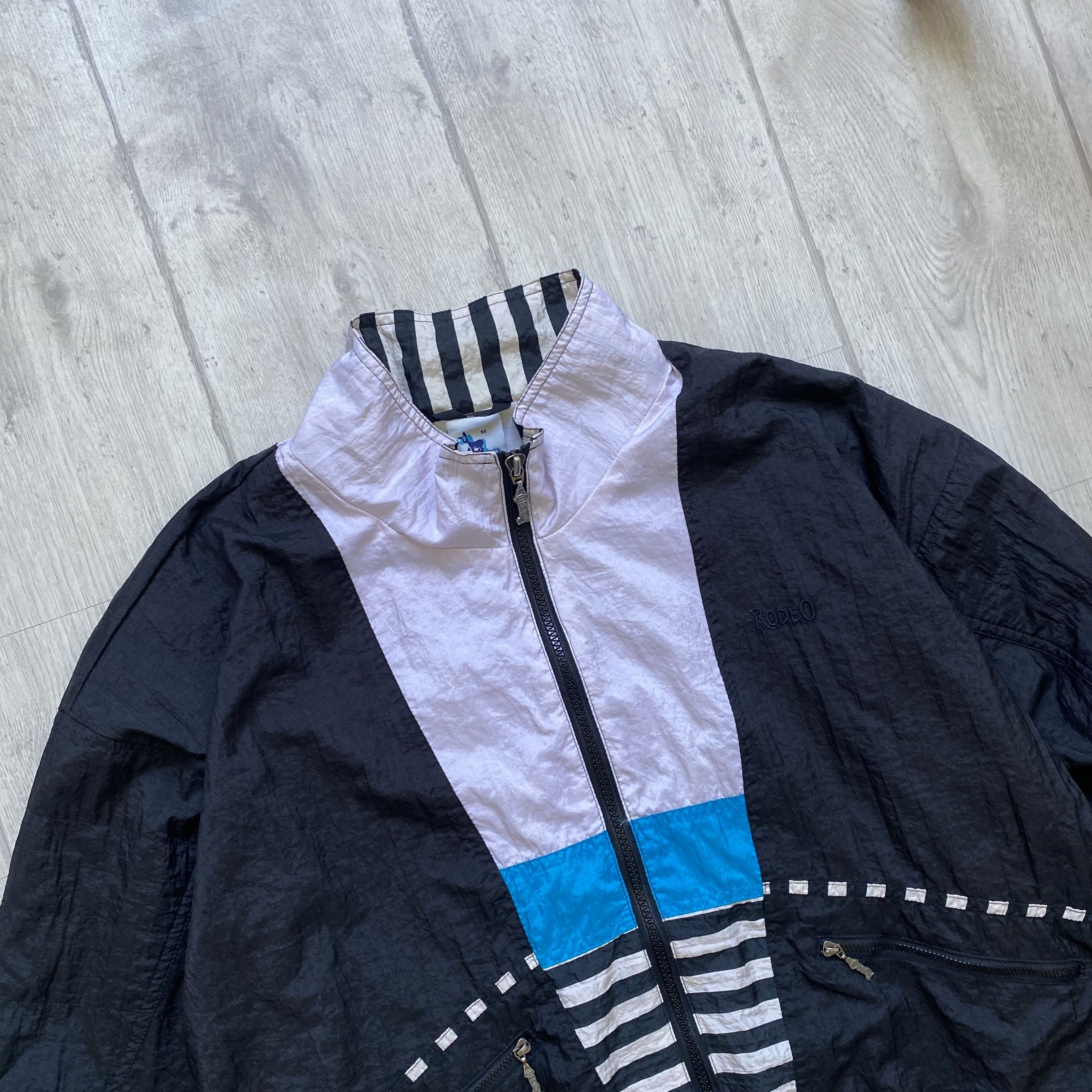 Nike Vintage 80s Nike Style Nylon track jacket Rodeo Size US M / EU 48-50 / 2 - 3 Thumbnail