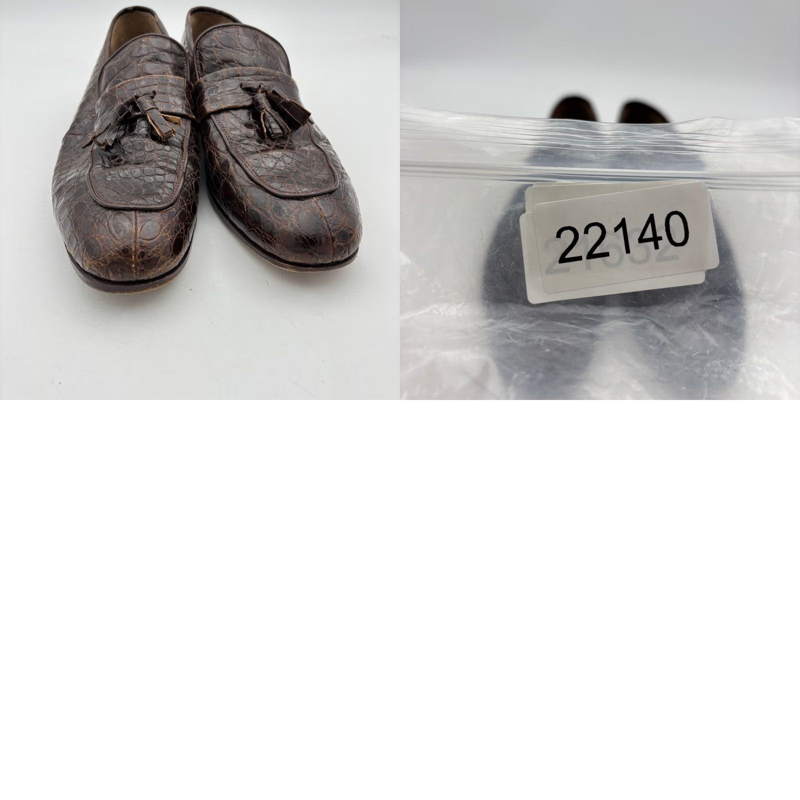 Vintage VINTAGE Mayer Loafers Men's 8D Crocodile Tassel Brown Size US 8 / EU 41 - 9 Thumbnail