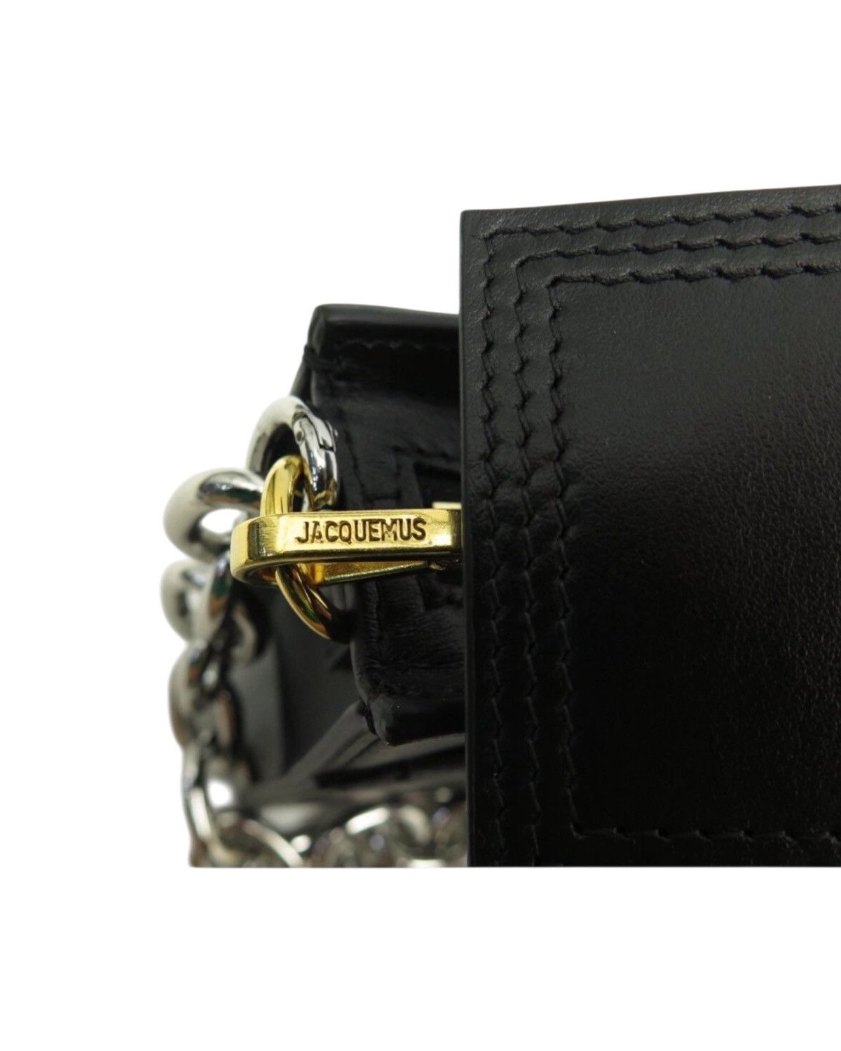Jacquemus Jacquemus Le Ciuciu Leather Shoulder Bag — Black, One Size Size ONE SIZE - 8 Thumbnail