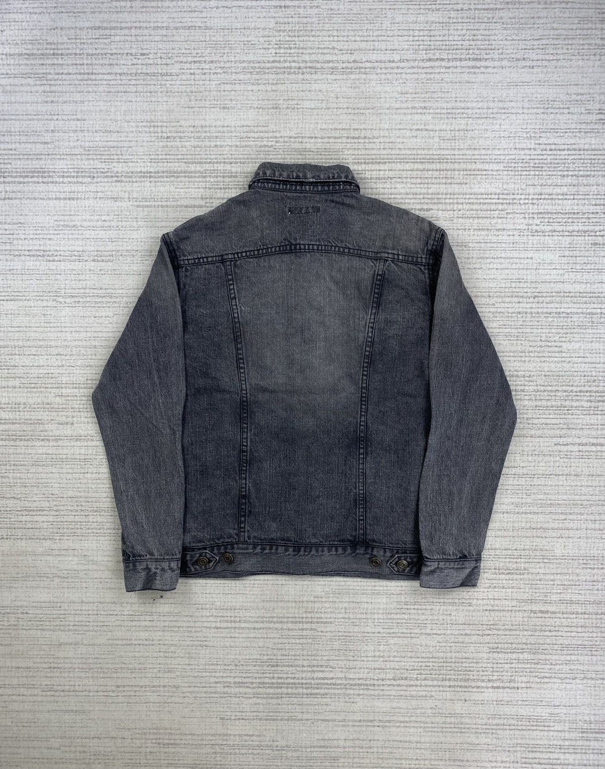 If Six Was Nine × Vintage Vintage Clef De Sol Distressed Style Denim Trucker Jacket Size US S / EU 44-46 / 1 - 2 Thumbnail