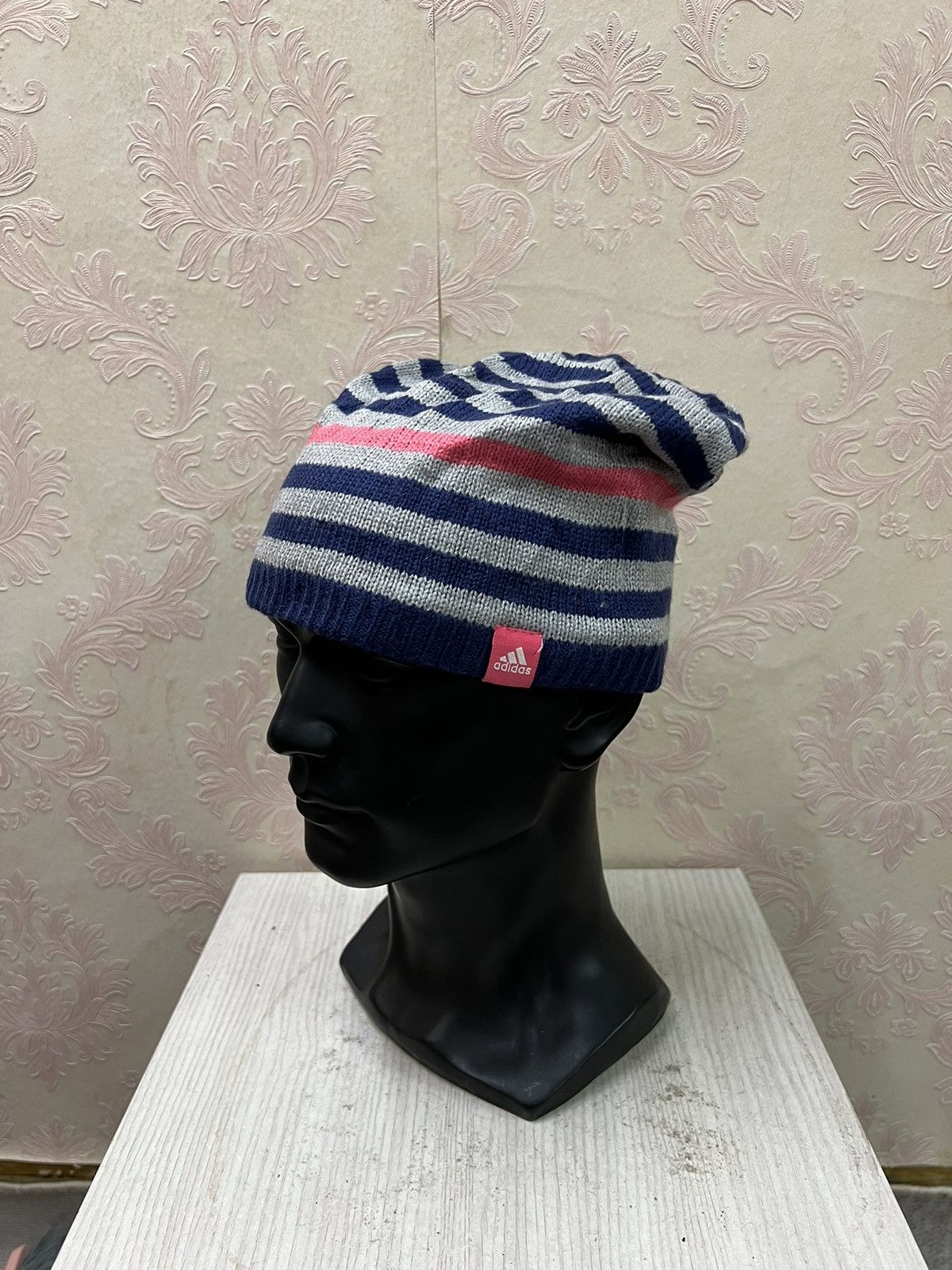 Adidas Adidas Striped Design Beanie Hats Size ONE SIZE - 3 Thumbnail