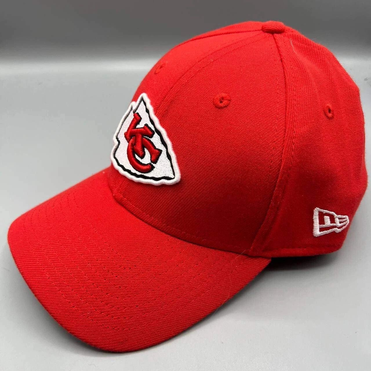 New Era Kansas City Chiefs Hat Men Medium-Large MLB Stretch Fitted Size ONE SIZE - 4 Thumbnail